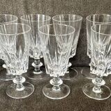 Set of 9 bayel crystal wine glasses elegance table art