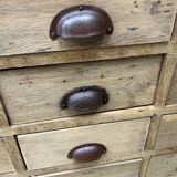 Oak craft cabinet with drawers