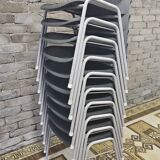 Lot of 10 Helmut Starke chairs from the 1970s