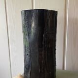 Signed stoneware vase