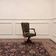 Large classic English green Chesterfield office chair