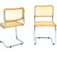 Set of 2 chairs "B32" Marcel Breuer, Italy, 1990