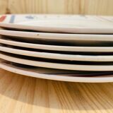 6 plates Beaujeu Digoin Sarreguemines
