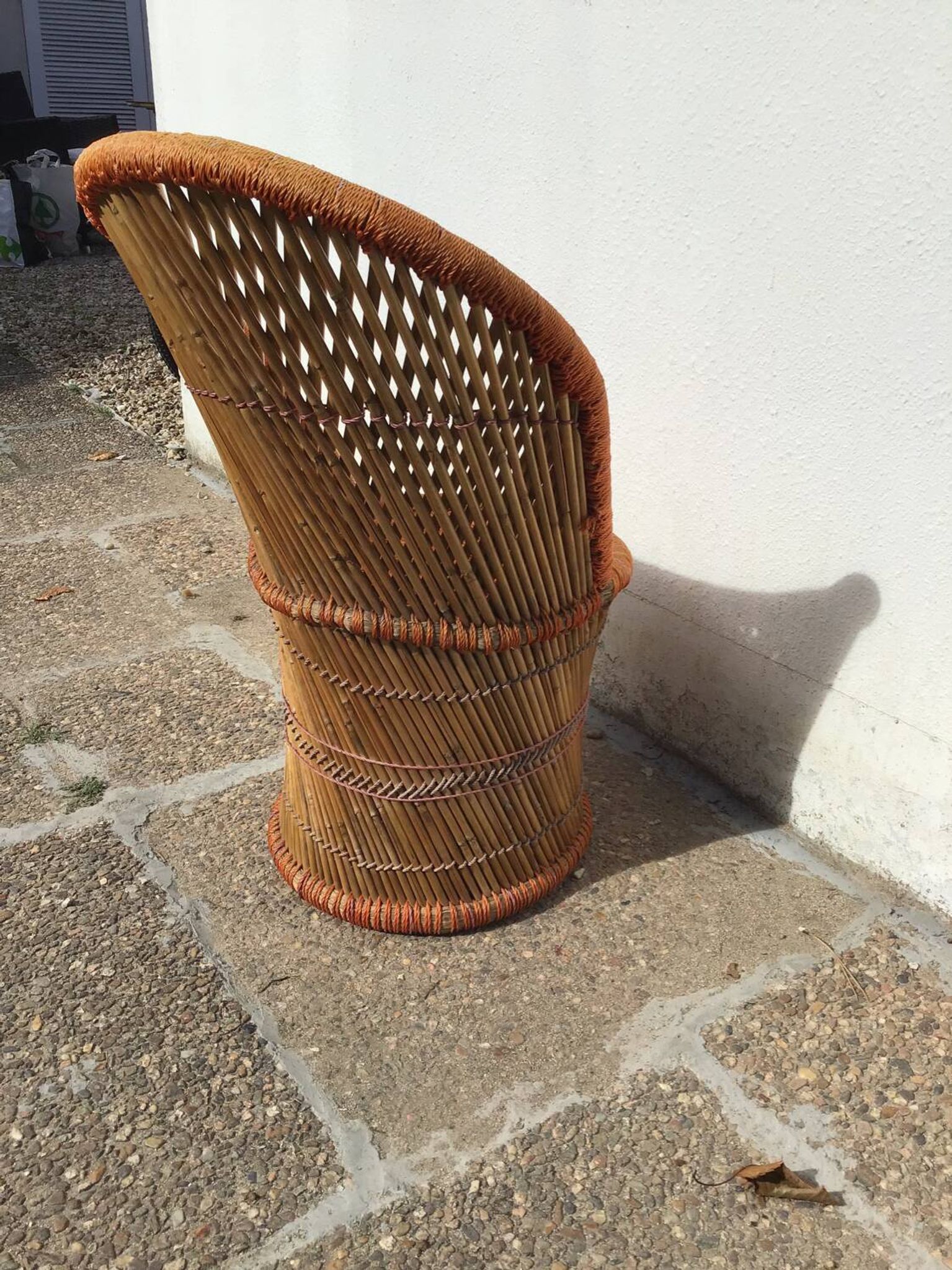 Rattan armchair