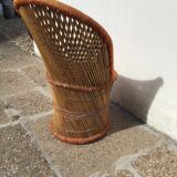 Rattan armchair