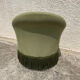 Paire de fauteuils crapaud vert vintage