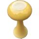 Single flower vase in Murano style, amber glass with a white milk interior.