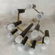 Vintage design 'hexagon' black & gold chandelier – Boulanger