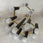 Vintage design 'hexagon' black & gold chandelier – Boulanger
