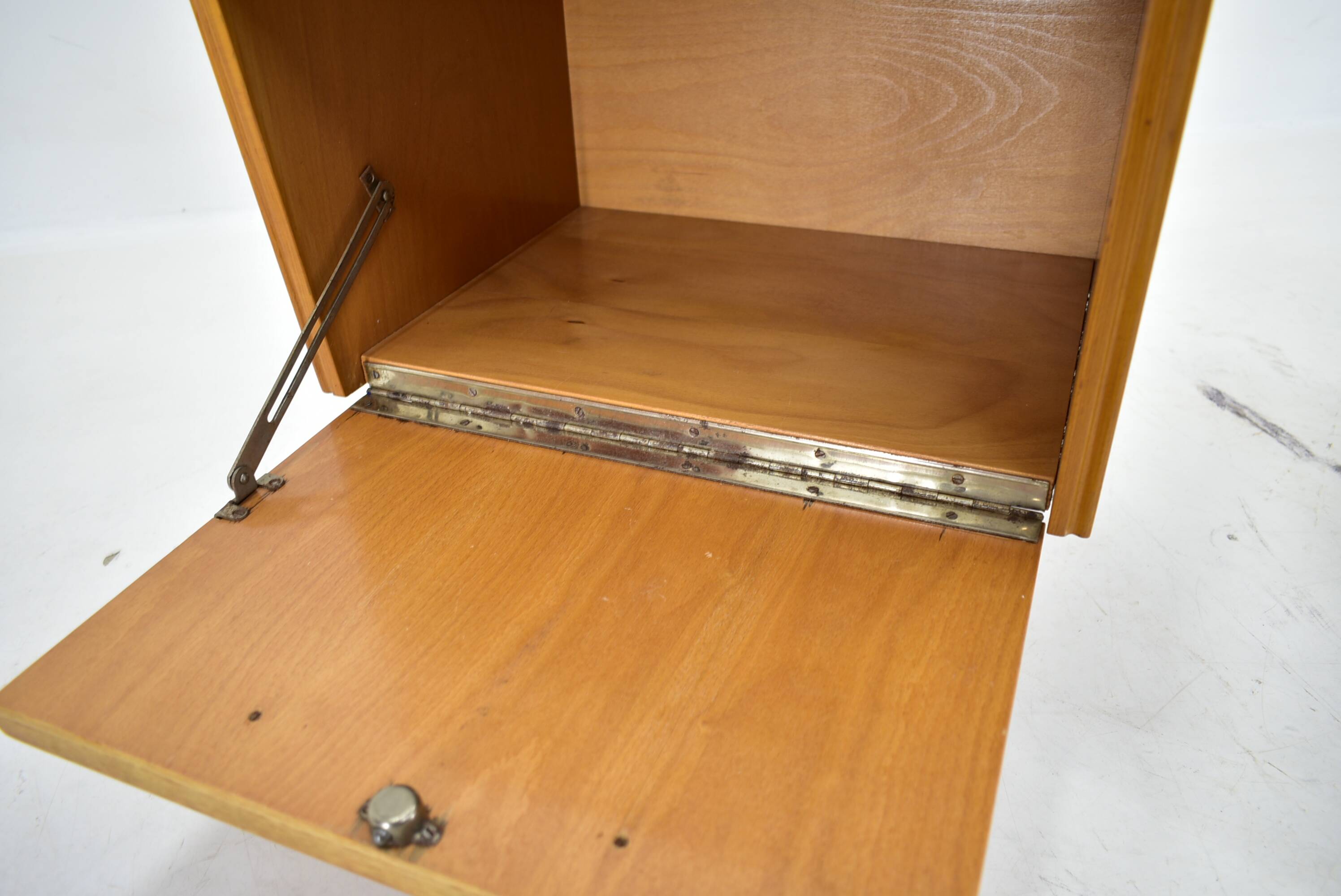 1960s pair of midcentury bedside tables by Mojmir Požár, Czechoslovakia