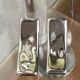Silver ceramic knife rest