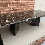 Black marble coffee table