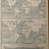 Lithograph map of the sea from 1922 (large format)