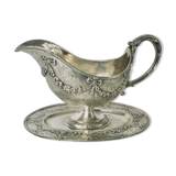 Saucière on solid silver tray