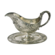 Saucière on solid silver tray