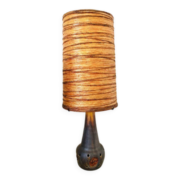 Lampe de sol en céramique Accolay, 1970