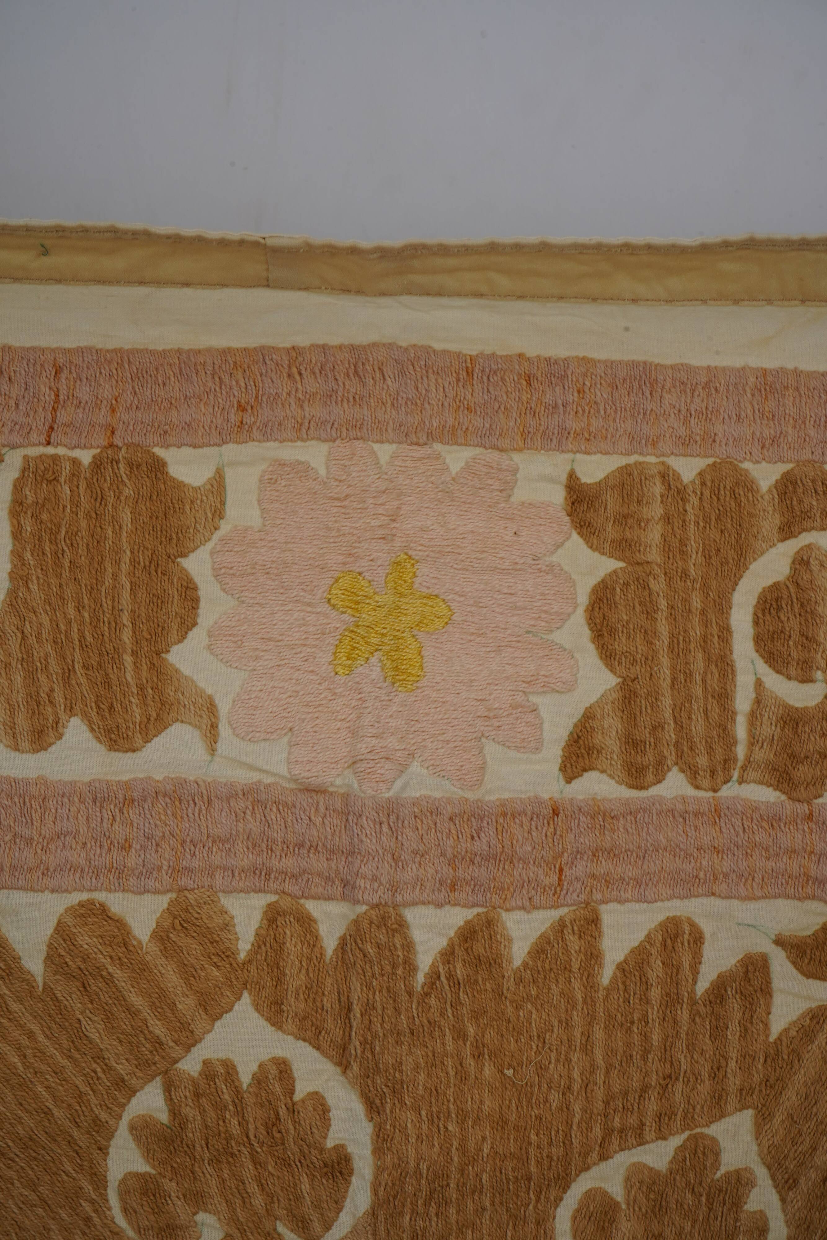 Vintage Turkish hand-knotted rug 131x136 cm