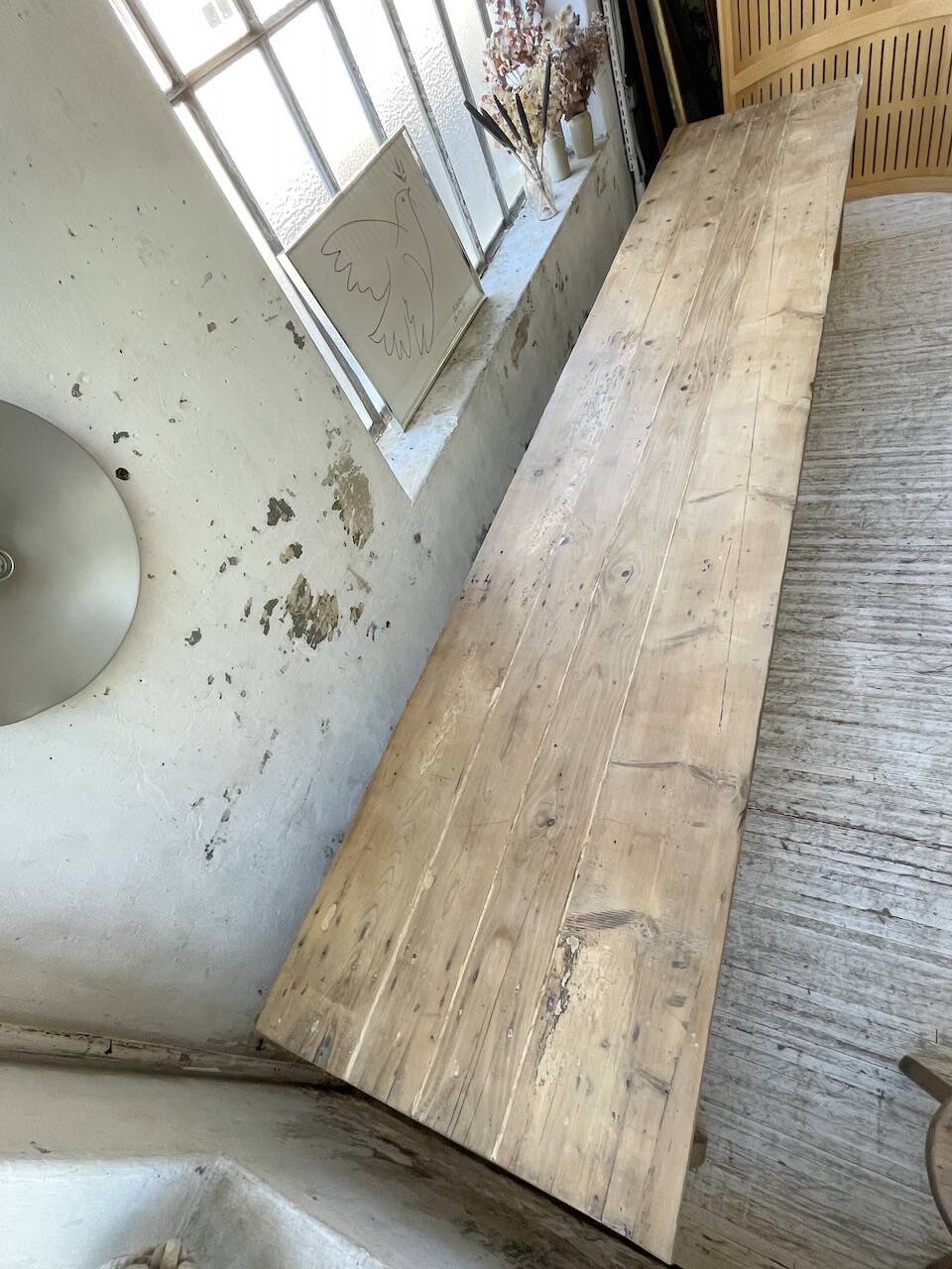 4m XXL pine and oak farmhouse table