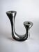 Biomorphic candleholder, solid aluminium, Spain, circa 1970s