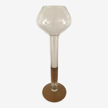 Vase soliflore en verre orignal et Vintage