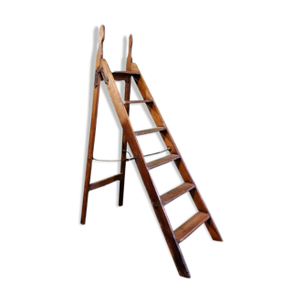 English wooden stepladder