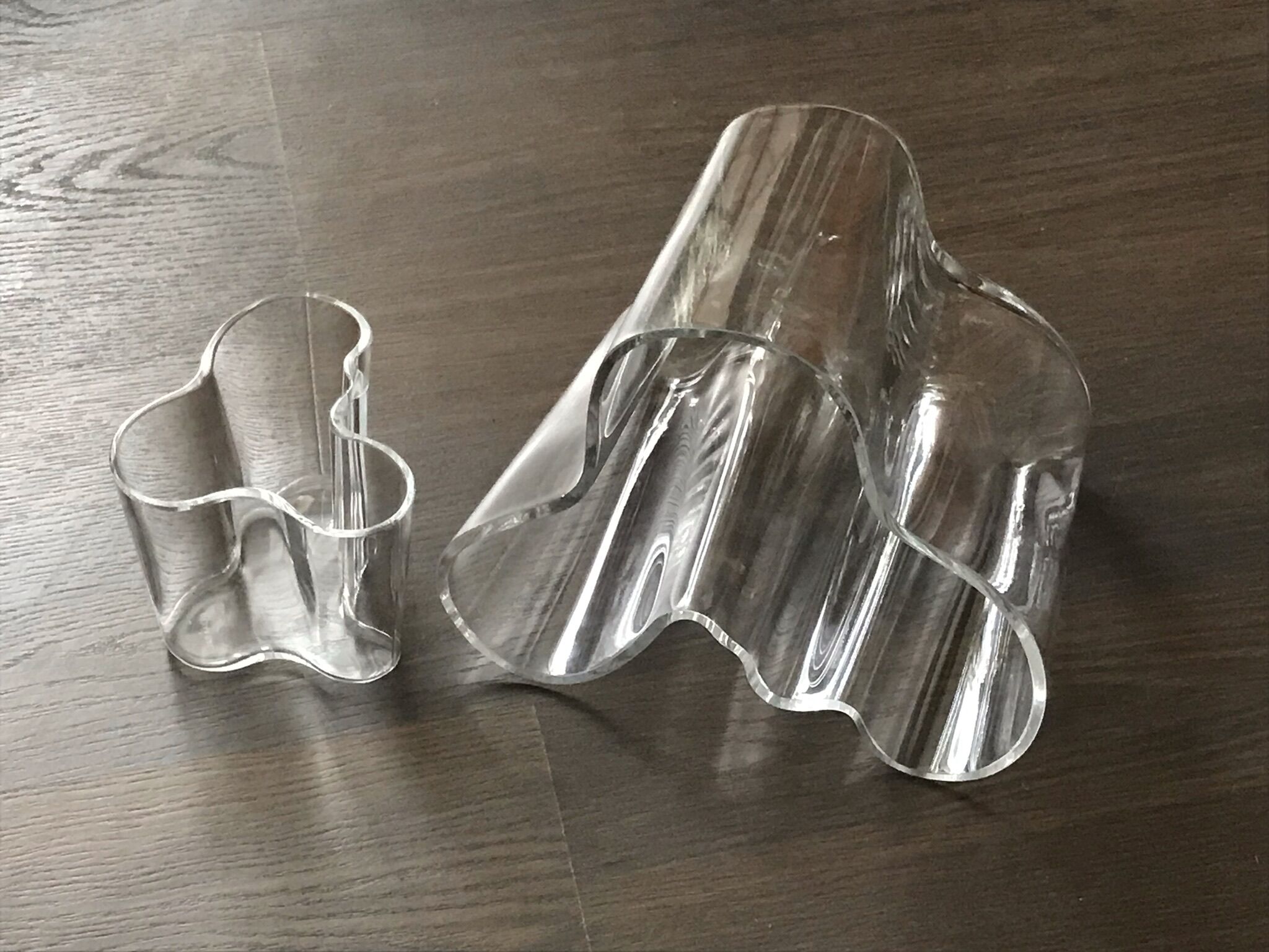 Duo of vases savoy design Alvar Aalto