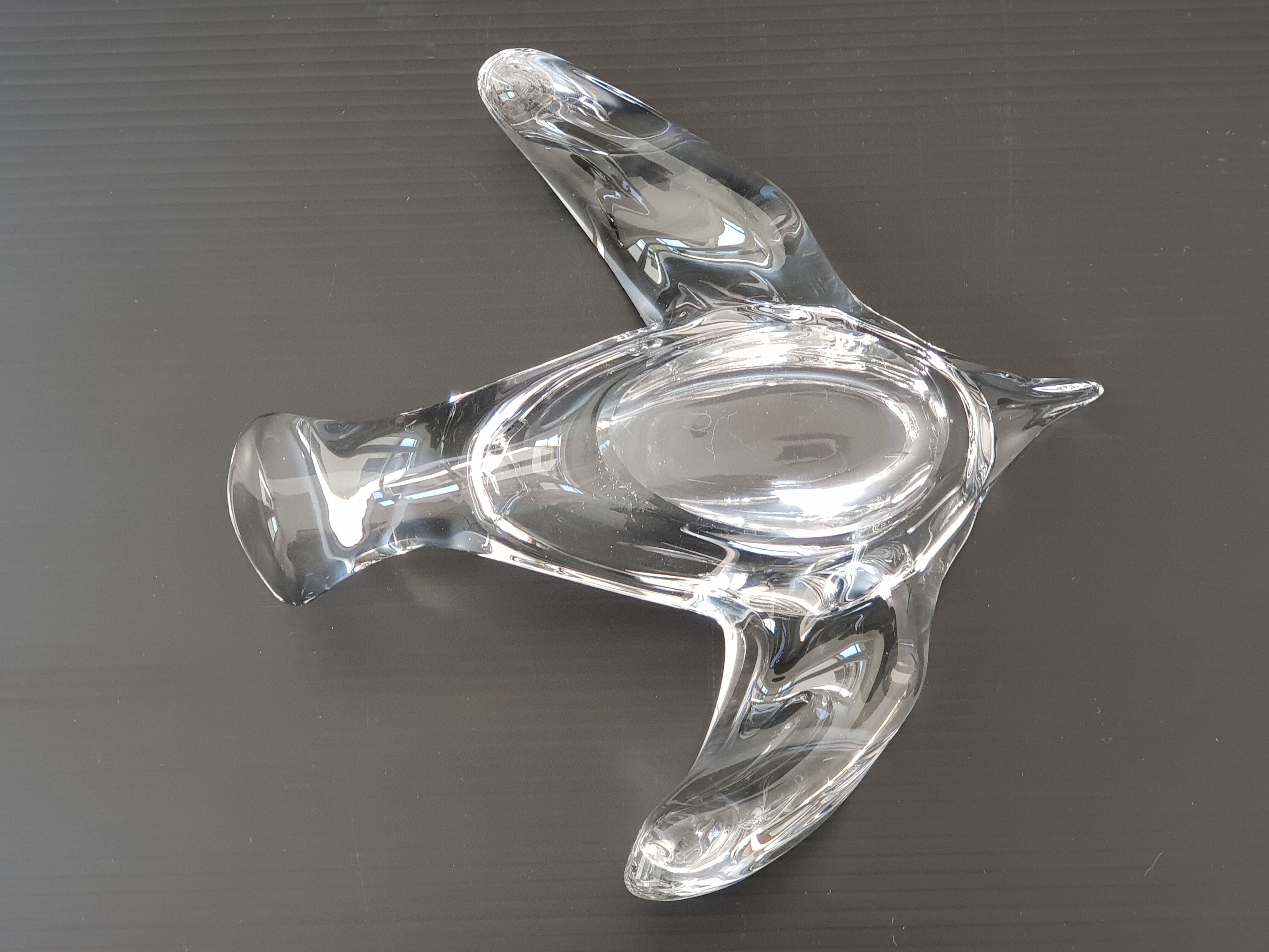 Vintage crystal trinket bowl 1960