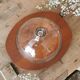 Vintage Cheese Dome, wooden platter 1960