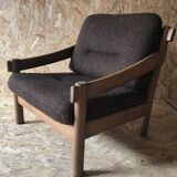 Vintage brutalist armchair circa 1980