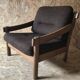 Vintage brutalist armchair circa 1980