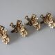 4 antique furniture decorations, ornament for a side table, furniture supplies