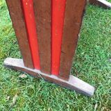 Burgundy red bistro table