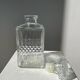 Vintage glass whiskey decanter H:22cm