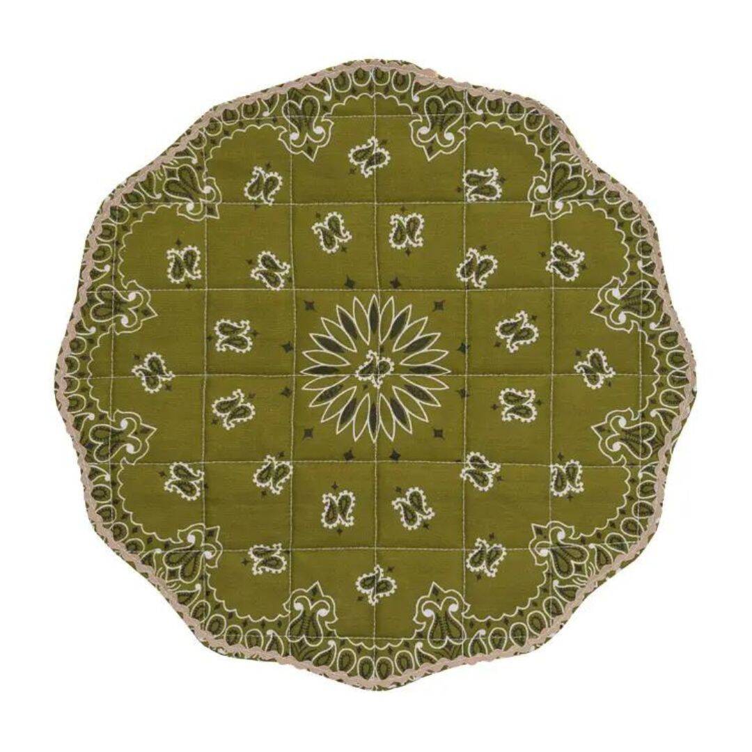 Bandana placemat - bronze