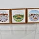 Villeroy & Boch set of 3 trivets, design by Gerard Laplau, 1980