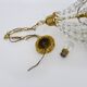 Antique hot air balloon chandelier with glass pendants. 1950s-1960s