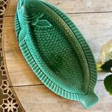 Vintage XL fish-shaped dish - Sarreguemines