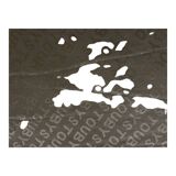 Danish three seater tan leather Stouby sofa