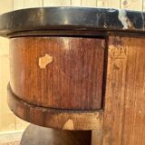 Pair of Art Deco bedside tables with marble.