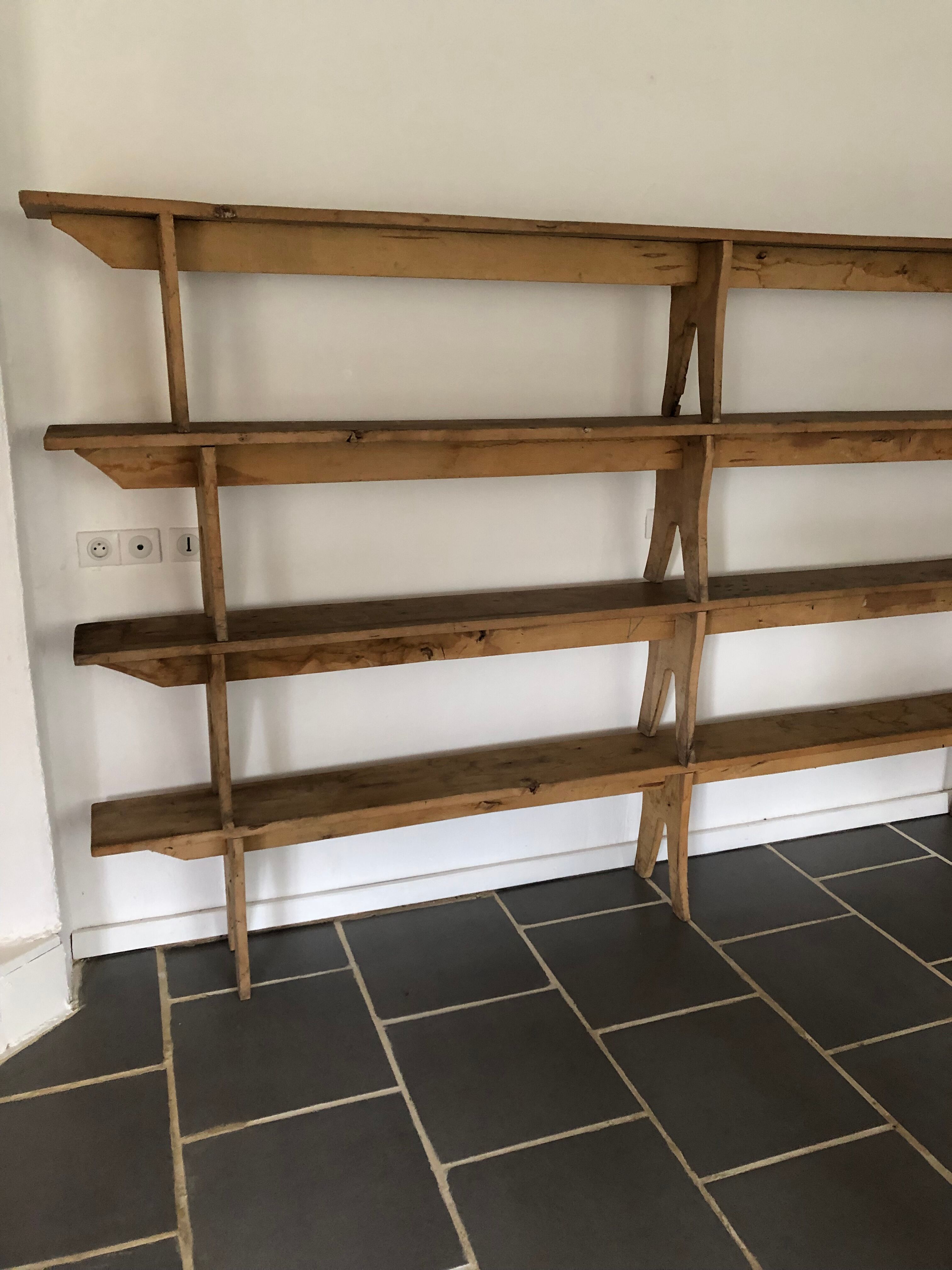 Pair of old farm benches 3 meters