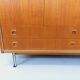 Vintage Scandinavian modernist wardrobe in teak and metal from the 1960s.