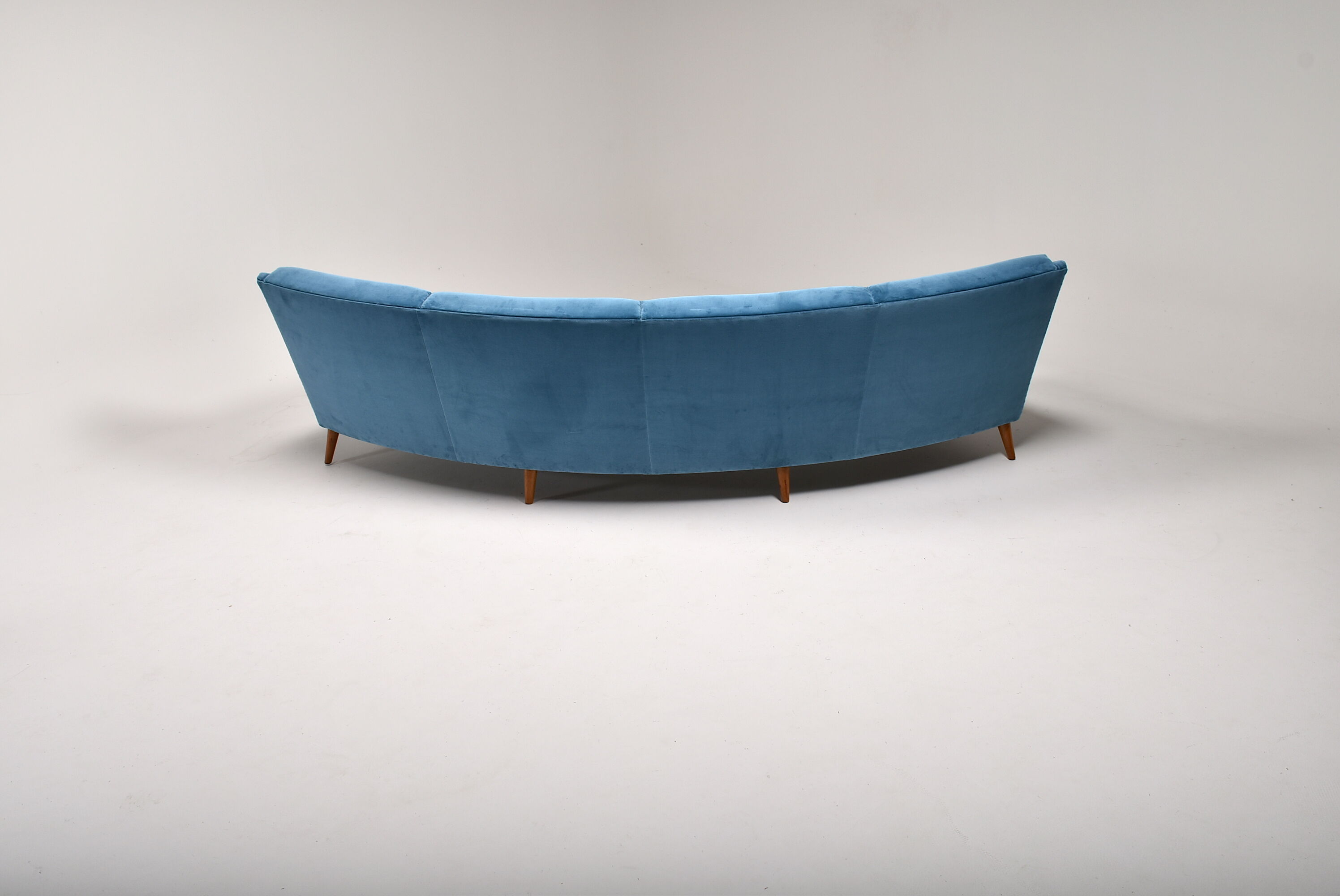 Curved Italian sofa 1950