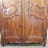 Armoire en merisier XIX, Louis XV