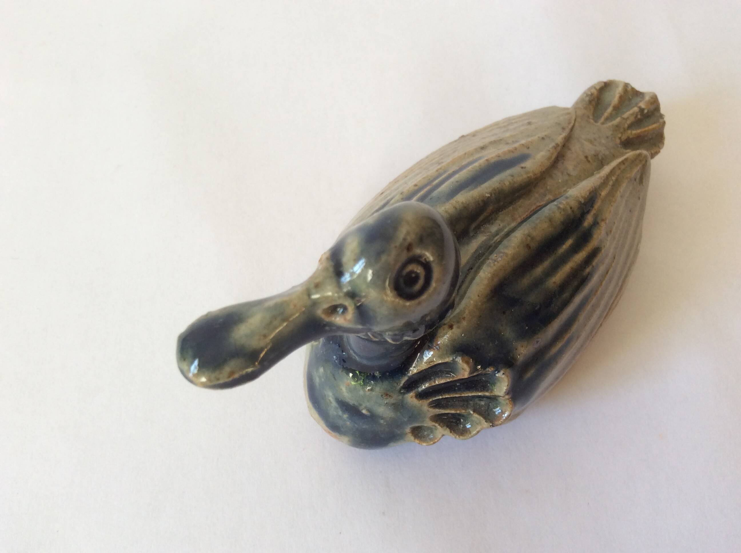 Vintage stoneware duck