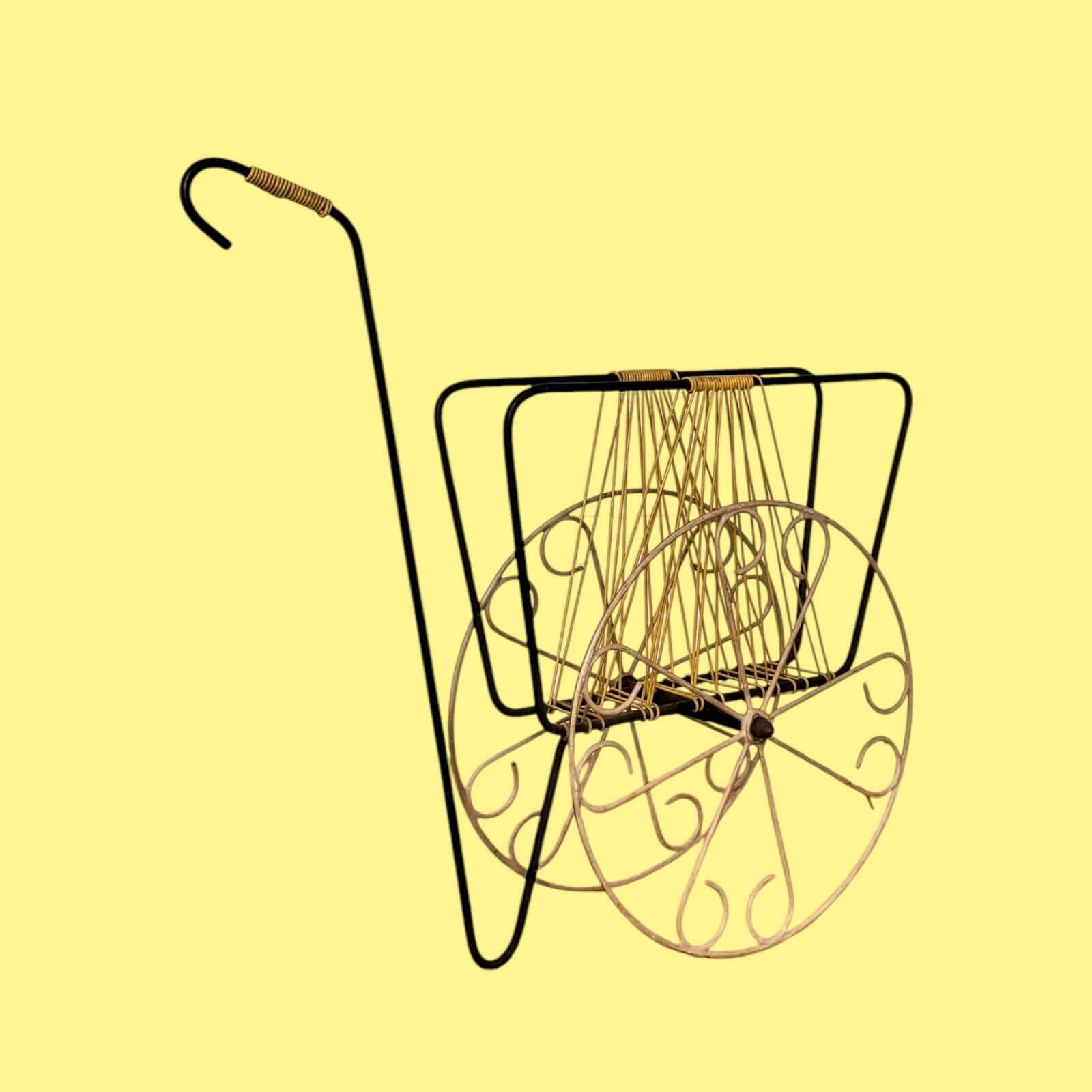 Vintage Scoubidou Magazine Rack 60's