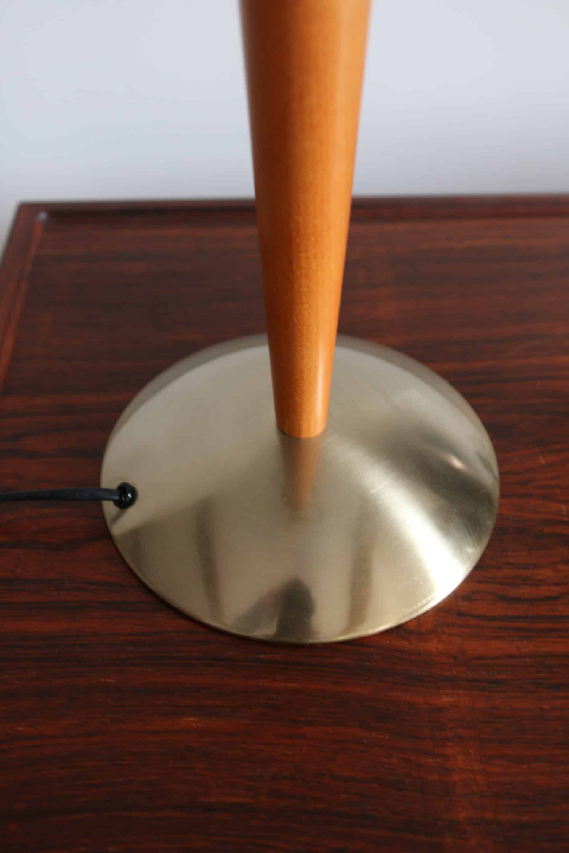 Lampe champignon postmoderne Verre et Bois