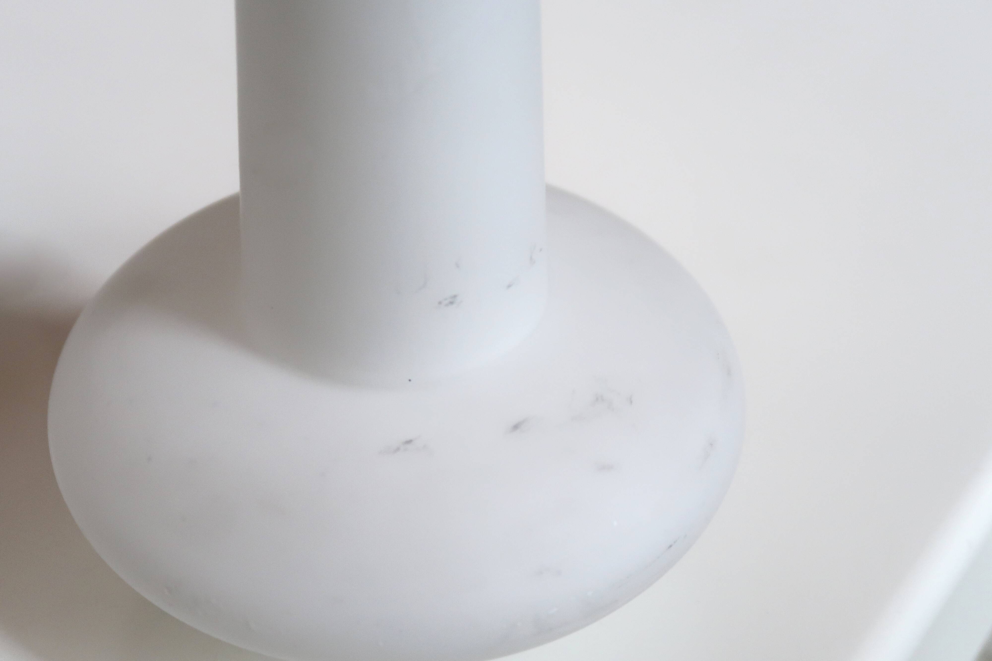 Pair of white opaline suspensions, 50s