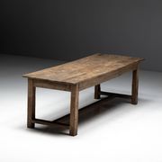 Rustic farmhouse dining table, France, 19th century