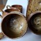 Cafetière et tasses en grès pyrité