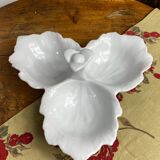 Segmented serving dish, leaf shape, porcelain, Bavaria